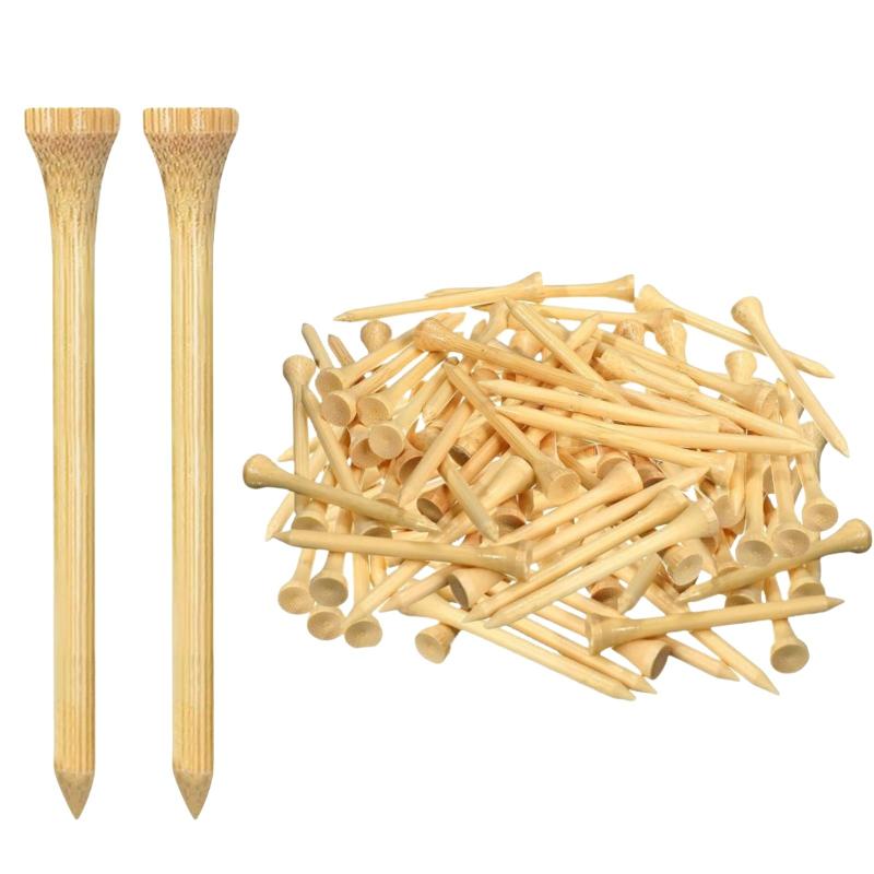 ゴルフ ティー ショートティー 初心者 ウッドティー ショート 折れにくい 50本セット