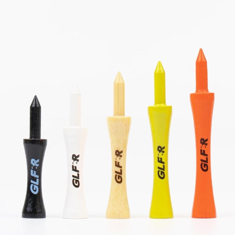 GLFR ゴルフティー 50本セット, 5サイズ展開 (35mm/40mm/45mm/50mm/55mm), 高耐久性