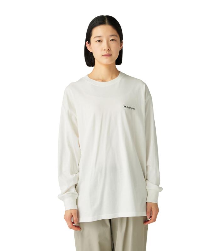 [スノーピーク] Soft Cotton Relaxed Logo L/S T-Shirt TS-25AU010 カットソー 長袖 ロングスリーブ Tシャツ ティーシャツ メンズ レディース