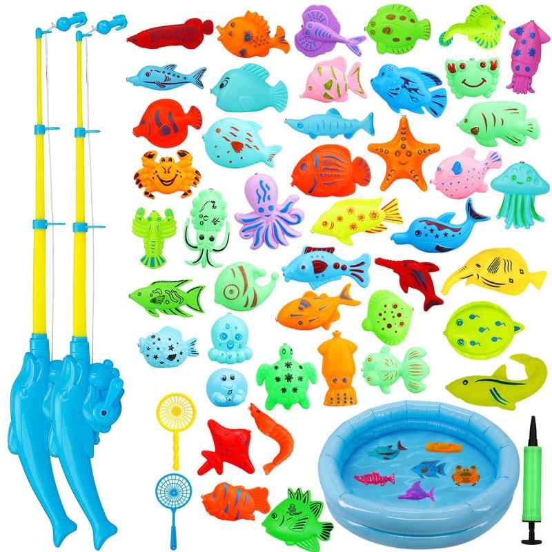水遊び おもちゃ 魚釣りゲーム 磁気 釣りおもちゃ 魚釣砂遊びり ゲーム お風呂 おもちゃ マグネット 式 つりゲーム さかなつり フィッシング ゲーム ビニールプール 子供用 お風呂おもちゃ