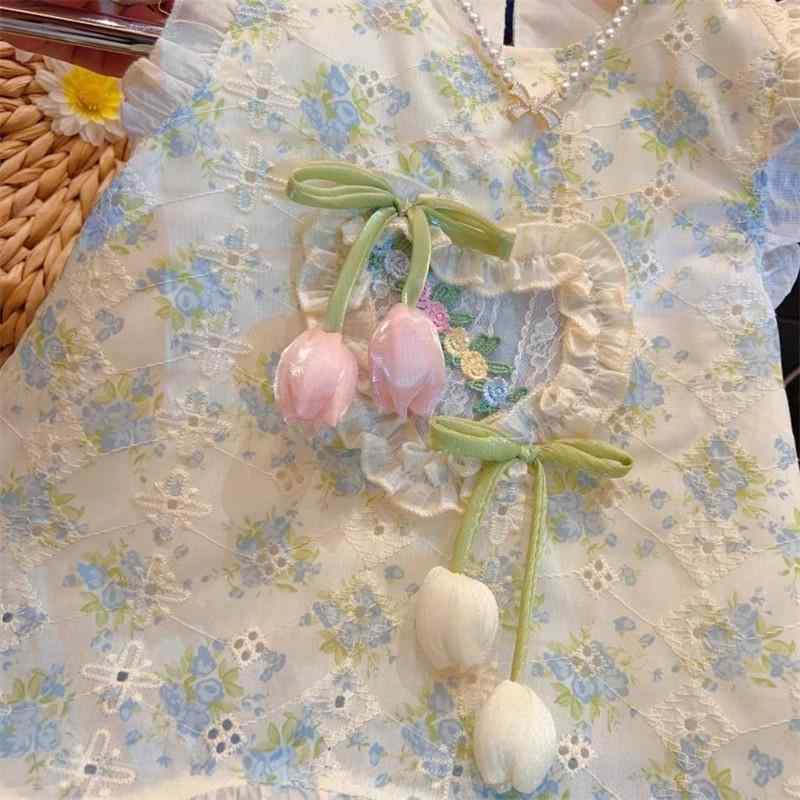 ワンピース 女の子 夏 ベビー 子供服 背心 碎花 Aライン 100%コットン ノースリーブ 花柄 かわいい リゾート おしゃれ