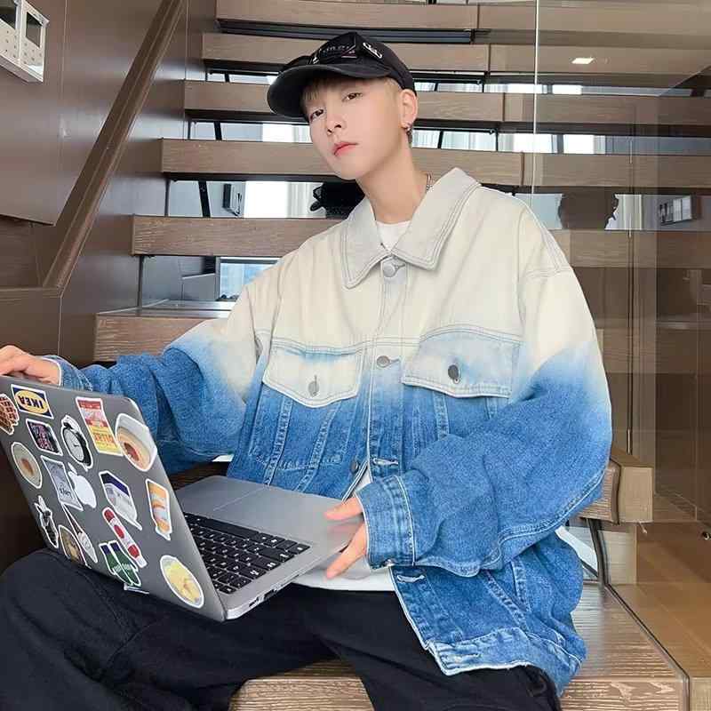 ・製品カテゴリ: ジャケット・スタイル: 韓国風・対象年齢: 24-35歳・襟の形: 襟付き・フィット: ゆったり・前立て: シングルブレスト・フード: なし・厚さ: 普通・柄: 20503972570・対象: 若者・生地: ポリエステル繊維・生地の組成: その他・シーン: カジュアル・着丈: レギュラー・着方: アウター・袖丈: 長袖・カラー: ブルー, ブラック・サイズ: M, L, XL, XXL・袖のタイプ: レギュラー袖・対象性別: 男性