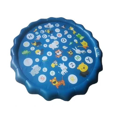 噴水マット アニマル柄 170cm 水遊び プール 大きい ビニールプール 噴水プール 家庭用 親子遊び 子供用 庭