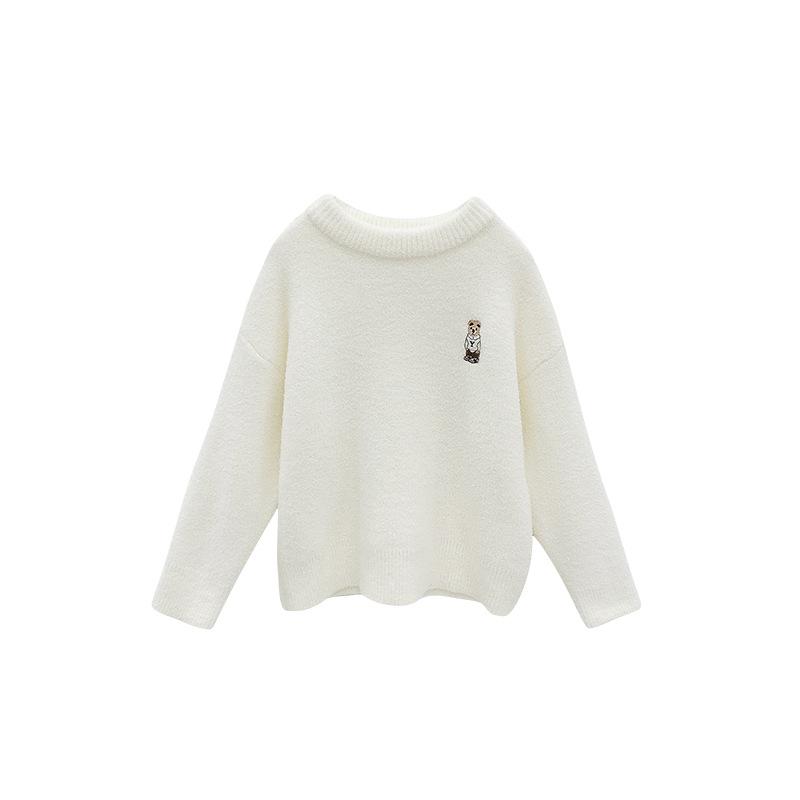 子供服 ニット セーター 女の子 厚手 ニット トップス 女児 長袖 丸首 100cm 110cm...