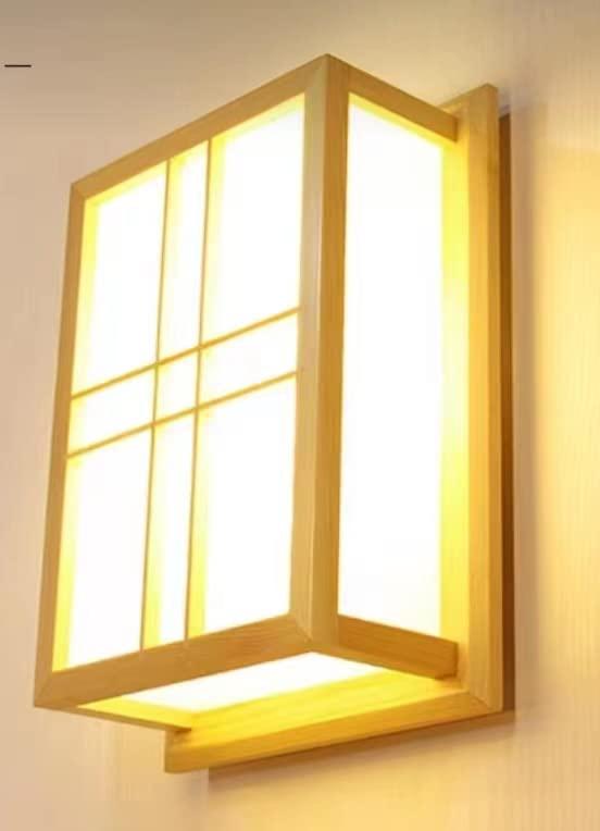 壁ランプ日本式照明器具30 x 15 x 10 CM 100-250 V適用14 W LEDパッチ中性光原木色