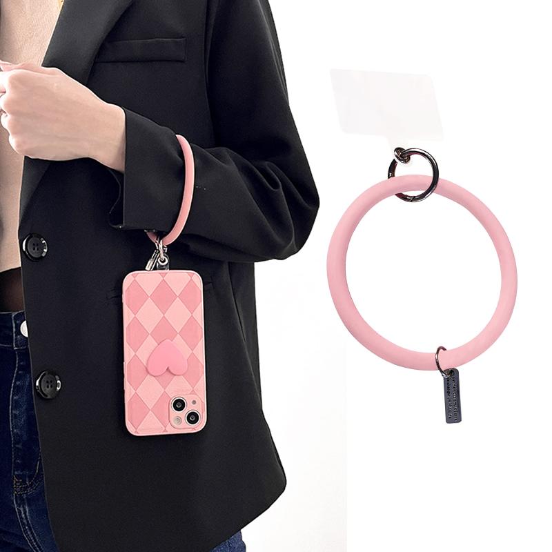 [Tzciz] スマホ ストラップ シリコンブレスレット シリコンアンチドロップブレスレットバ ットブレスレットキーホルダーポ カラーストラップ 携帯ストラップ ショートストラップ ミニスト
