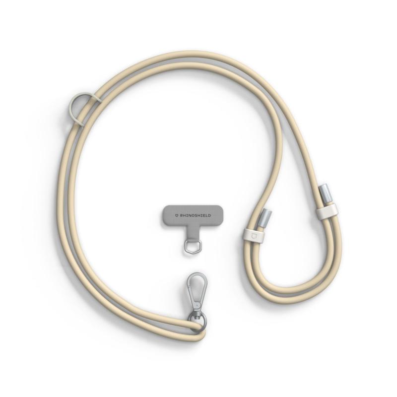[RHINOSHIELD] ライノシールド 高耐久性・耐水性 Crossbody ネックストラップ (TPU) | 長さ調整 AirPods 鍵 社員証等を掛けられるアクセサリー用ループ付き おしゃれ カラー (スマホ用ストラップカー