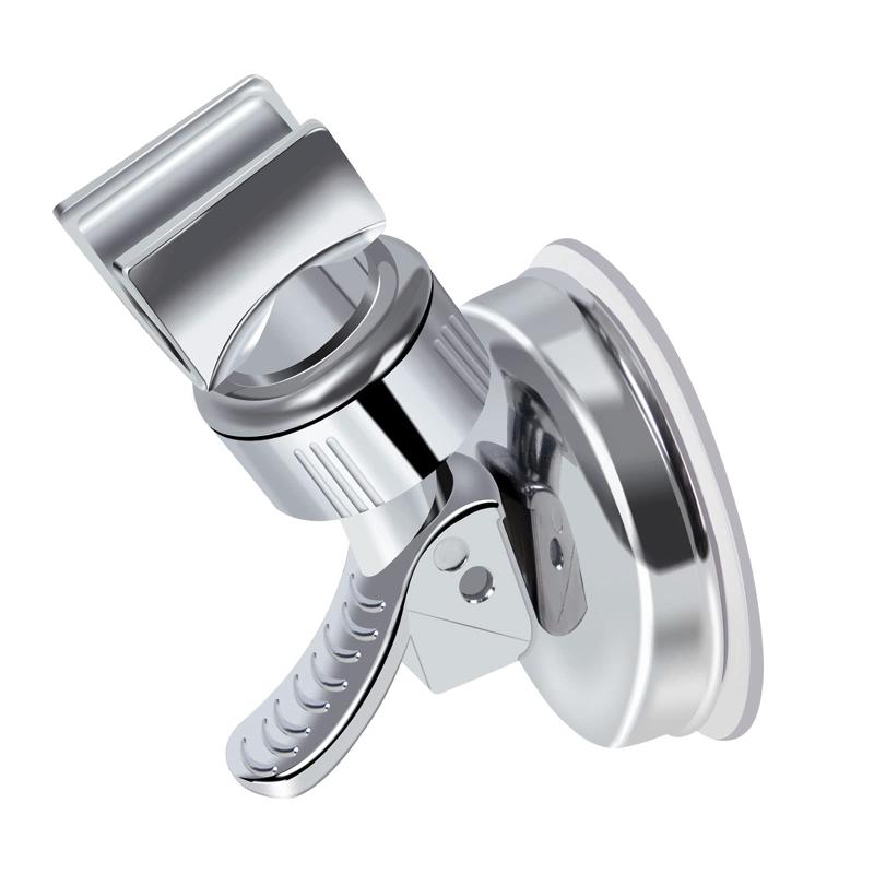 TOPOOMY シャワーフック シャワーホルダー シャワーヘッドホルダー しっかり 吸着 強力吸盤 お風呂に取付 がっちり固定 角度調整可能 汎用 穴あけ＆ネジ止め不要 取り付け簡単 18-25mmスラ