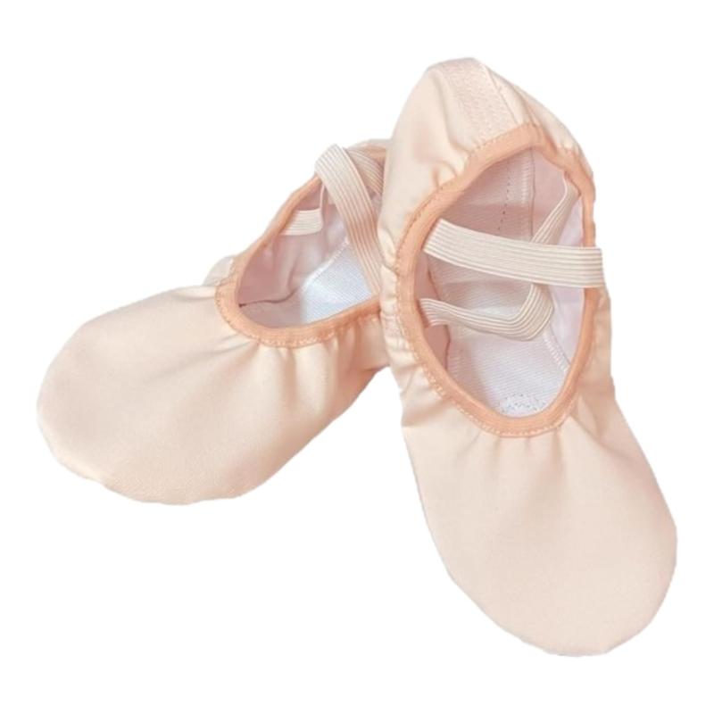 バレエシューズ Terra 引き紐なし 総キャンバス クロスゴム スプリットソール 子供 大人