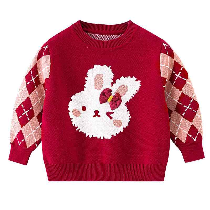 ニット 子供服 女の子 春秋 ベビー セーター トップス 長袖 丸首 コットン100% 保温 かわいい 赤ちゃん 幼児 普段着 通園 通学 80 90 100 110 120cm