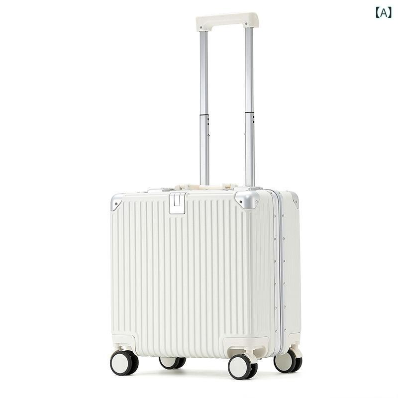 キャリーケース 男女兼用 アルミフレーム 18インチ キャリーバッグ 旅行用 スーツケース 小型 機内持ち込み 防水 超軽量 抗菌 耐磨 防盗 衝撃耐性 収納 フロントポケット 干湿分離 万向輪 ユニセックス ビジネス 出張 バックパック風 ポップカラー