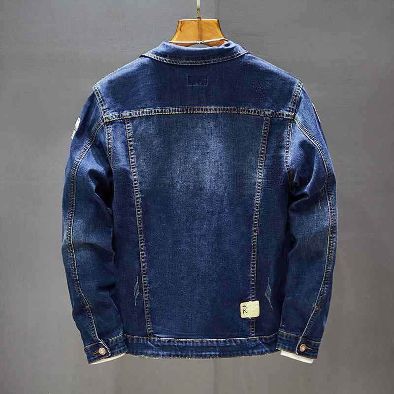 其它 - ジャケット 男性用 デニムジャケット Gジャン ブルゾン アウター 長袖 コットン 普段使い 10代 20代 30代 ブルー