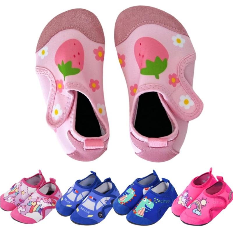 [VNGOLERRY] マリンシューズ ウォーターシューズ キッズ ベビー 子供 アクアシューズ つま先保護 ビーチサンダル 水陸両用 女の子 男の子 海/プール/水遊び/ビーチ 恐竜 ユニコーン 11.5-16cm