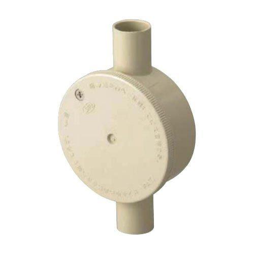 日動電工 露出用丸形ボックス 16 2方出 アイボリー HI R162GHW