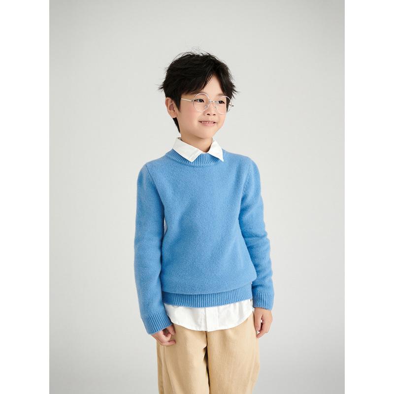 子供服 ニット セーター 秋冬 厚手 ウール100% 無地 ハーフネック プルオーバー トップス インナーウェア 中灰色 青汁緑 霧霾藍 驼色 曙光粉 中国紅 浅灰色 南瓜色 姜黄色 コーヒー色 金驼色 米色 黒 100cm 110cm 120cm 13