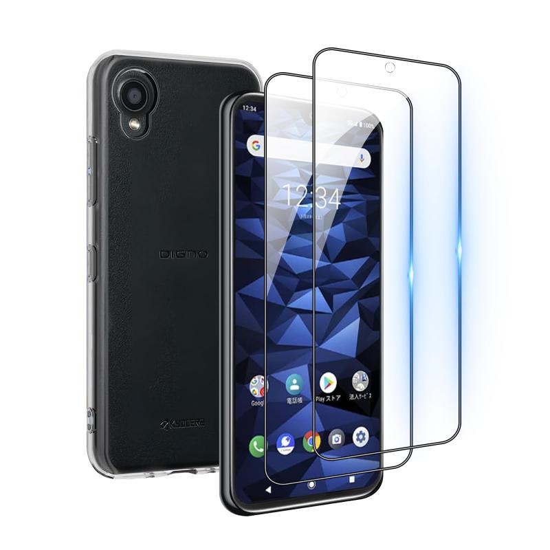 DIGNO BX2 A101KC 2�ĥ��饹�ե����+������+DIGNO BXii ξ�ѥ��ȥ�å��դ� ���ޥۥ��С� Ķ���� ���� TPU ���ꥢ���������С� ...