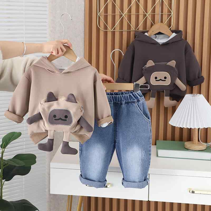 キッズ 男の子用 スウェット セットアップ 春秋 上下セット 長袖 トップス パンツ 綿100% カジュアル 普段着 80 90 100 110 120