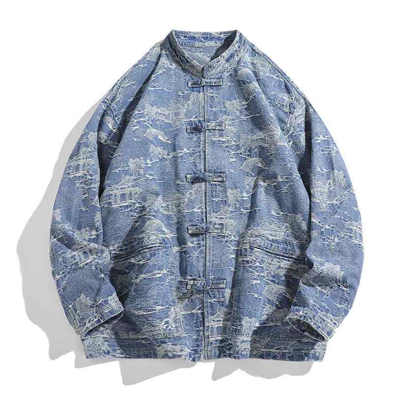 Blousons, Jumpers - ジャケット メンズ デニムジャケット Gジャン カバーオール ブルゾン ジャンパー 綿 秋物 秋冬 韓国風 ファッション 男性用 トップス アウター