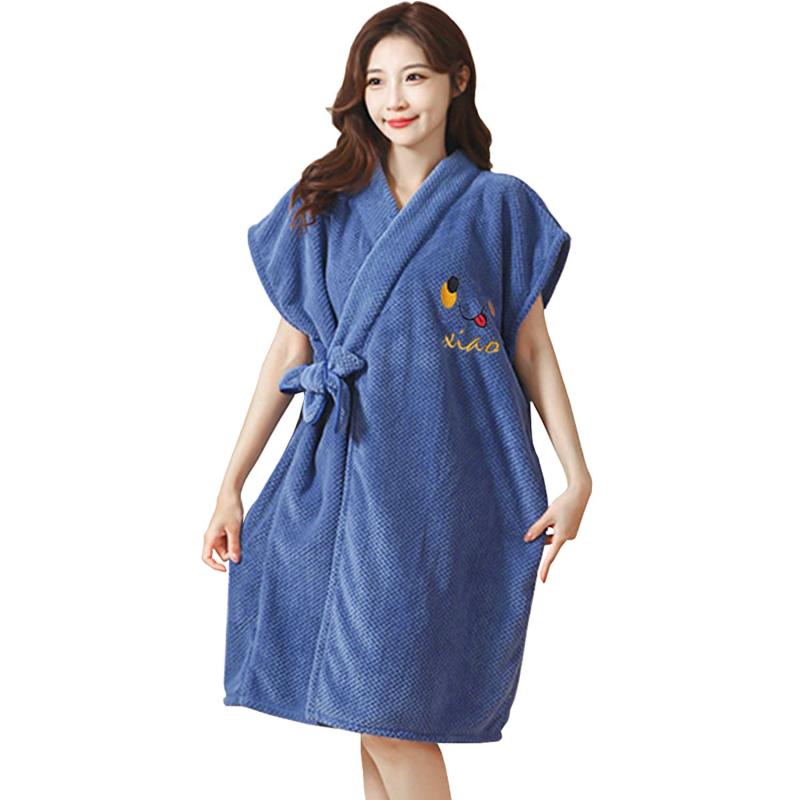 バスローブ ラップタオル マイクロファイバー 着るバスタオル 柔らかい 高速吸水 速乾 前開き 腰ベルト付き 約95*150cm 大きいサイズ レディース 大判 可愛い 春 夏