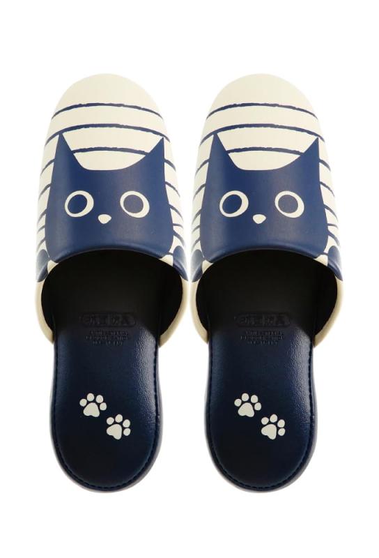 [FASPROJECT] トイレスリッパ ネコ柄 レディース (フリーサイズ : 約～25.0cm) 抗菌 ビニール TOILET サニタリー トイレタリー スリッパ 女性用 ネコフェイス 01151 01152 01153