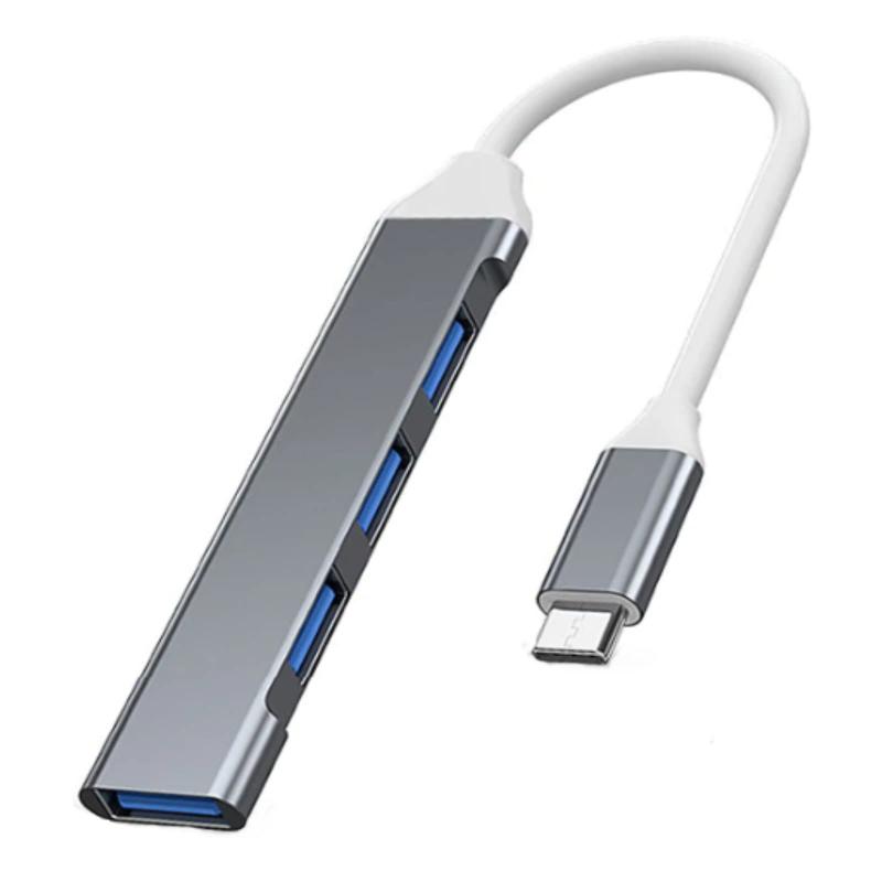 YFFSFDC Mini超小型・USB HUB Type Cハブ4-in-1 USB3.0 ハブ5Gbpsスリム設計 usb 拡張ポート mac usbハブ 様々なUSB3.0/2.0デバイスに対応 MacBook/iMac/Surface Pro 等
