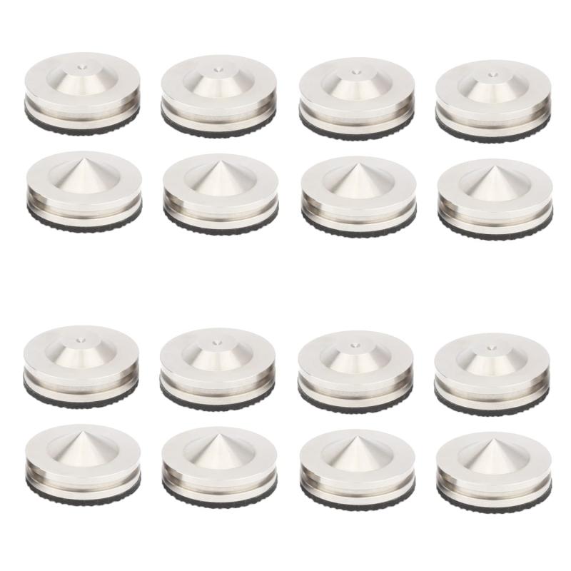 【LCYOUTH】8組セット 純銅 スパイク インシュレータ スパイクベース スパイク受け スピーカー 音響 改善 付属のブチルゴムシート