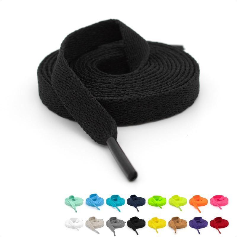 [XSUN] シューレース 靴紐 shoelaces 100cm 120cm 140cm 160cm 無地 靴ひも 平紐 おしゃれ スニーカー 紐