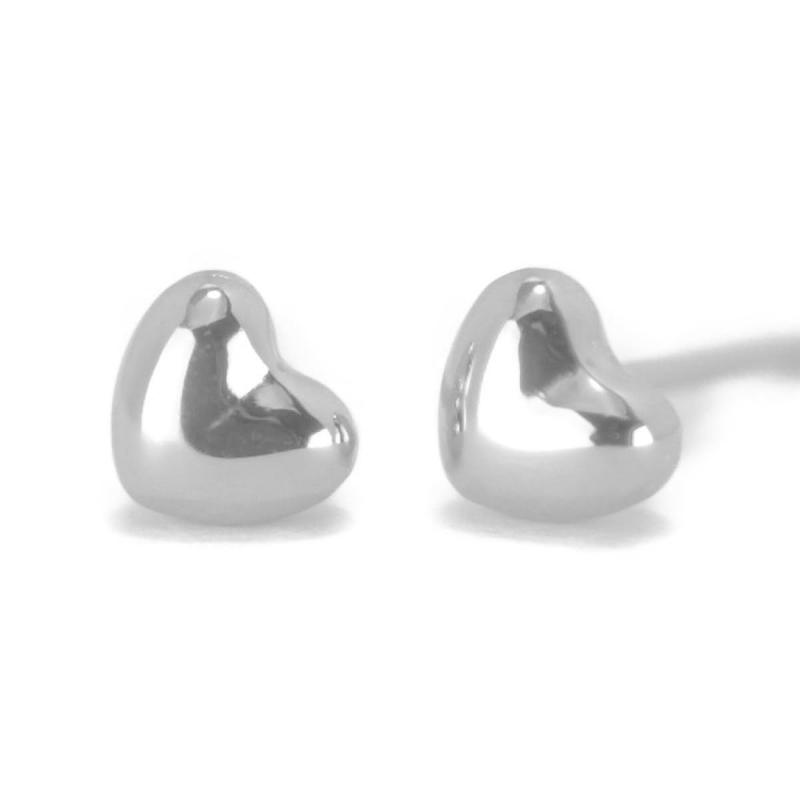 【プラチナピアス】 ハートピアス レディース 4mm 1ペア両耳販売 小ぶり 日本製 PT900 シンプル プレゼント ギフト yokomountain