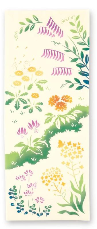 ミヤモトタオル(Miyamoto-towel) kenema <春>花圃 手拭い 約36×90cm 日本製