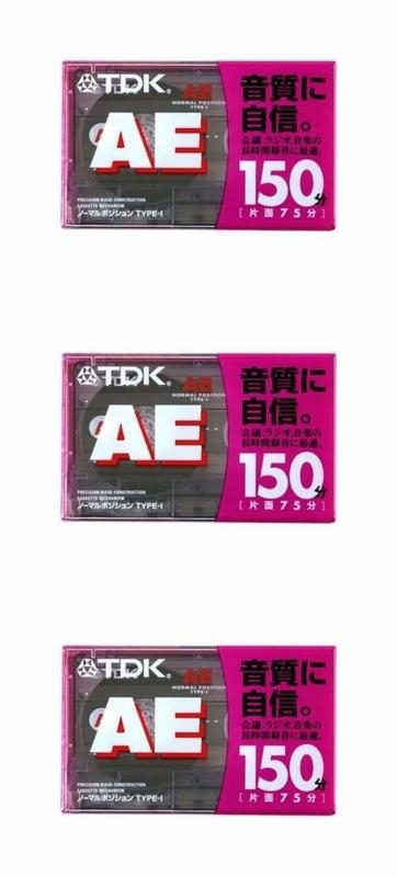 TDK オーディオカセットテープ AE 150分3巻パック [AE-150X3G]音質に自信