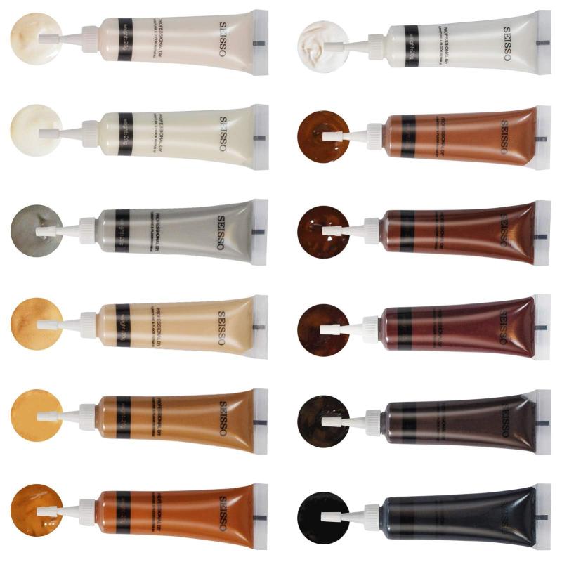 SEISSO 木製品キズ補修 12色 補修クリーム キズ直し フローリング 木工 木製の家具 ドア 床 擦り傷用 汚れ ホワイト アイボリー ウッドホワイト グレー オーク アンバー ローズウッド チーク