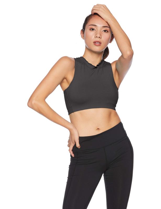 [プロヴァンス] Arles(アルル) ヨガ フィットネス ハイネック インナー ストレッチスポーツインナー 吸汗速乾 スポーツブラ Arles(アルル) レディース