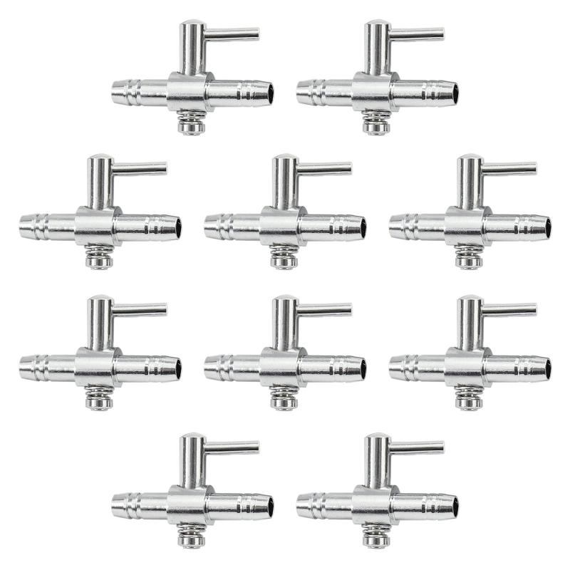 YFFSFDC 一方コック エアーチューブ用 分岐コック エアー量調節 分岐管 エアレーション エアコントロール レバー バルブ アクアリウム 水槽 水族館