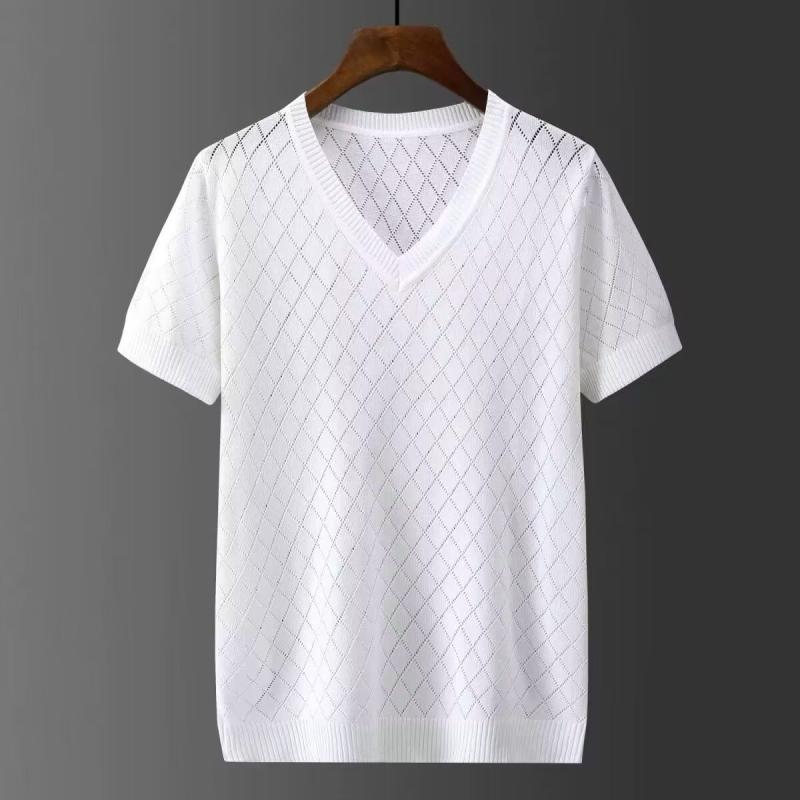 Tシャツ メンズ 半袖 接触冷感 Vネック 通気性 スポーツ トレーニング インナー 男性用 薄手 トップス カットソー