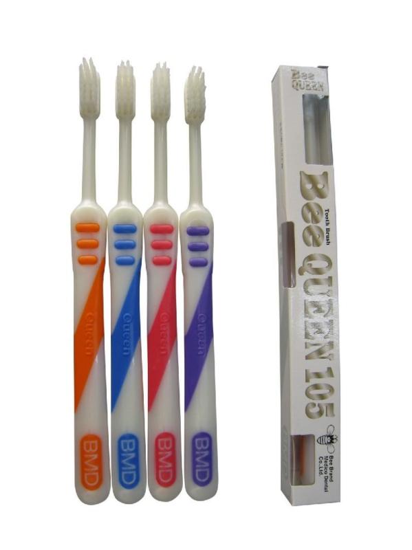 ドクタービー 【歯ブラシ】ビーブランド ドクタービー クイーン105 20本入り 4色アソート 毛長10.5