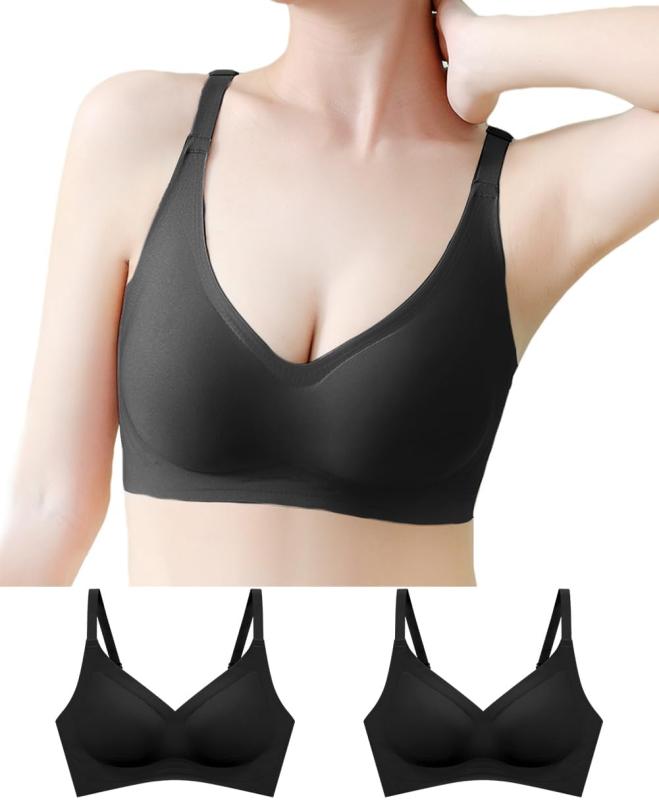 [APIKIE] ナイトブラ シームレスブラ 【革命雲感綿・瞬間谷間メーカーブラ】 《今までなっかた締め付け感ゼロブラ》 ノンワイヤー 無縫製 ブラ 美乳ブラ スポーツブラ 垂れない 3Dカップ パ