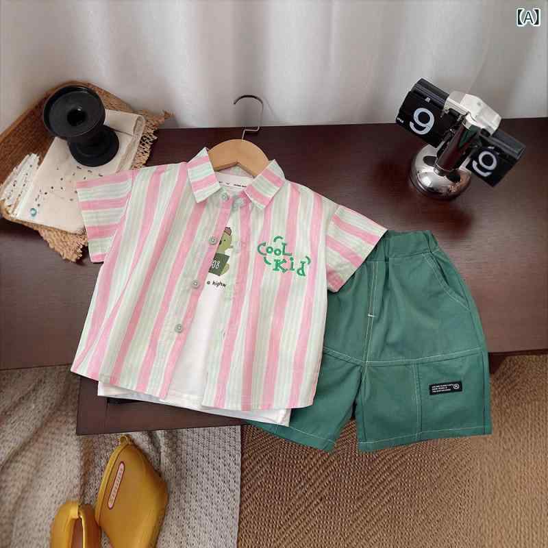 子供服 シャツ & 短パン セットアッ...の紹介画像2