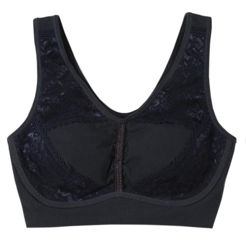 [アツギ] ブラジャー[快眠ing（かいみんぐ）] 綿混 レースソフトホールドナイトブラ 94013ASレディース