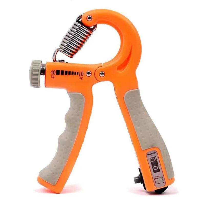 【格闘家推奨】握力 トレーニング ハンドグリップ 可変式 5kgから60kg 負荷調整式 器具 筋トレ リハビリ 回数カウント機能付き