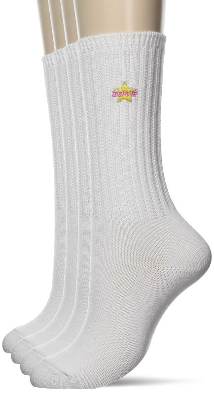 [イヤシ] ソックス ワンポイント刺繍 レディース