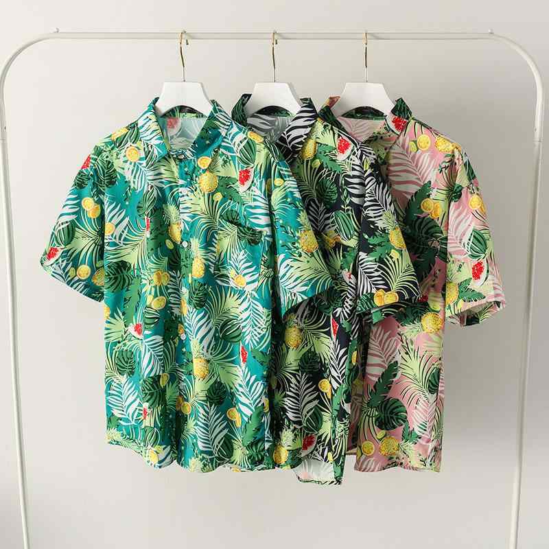 シャツ 男性用 アロハシャツ 半袖 オープンカラーシャツ 接触冷感 ゆったり 通気性 花柄 ピンク系 グリーン ブラック ホワイト イエロー M L XL 2XL 3XL
