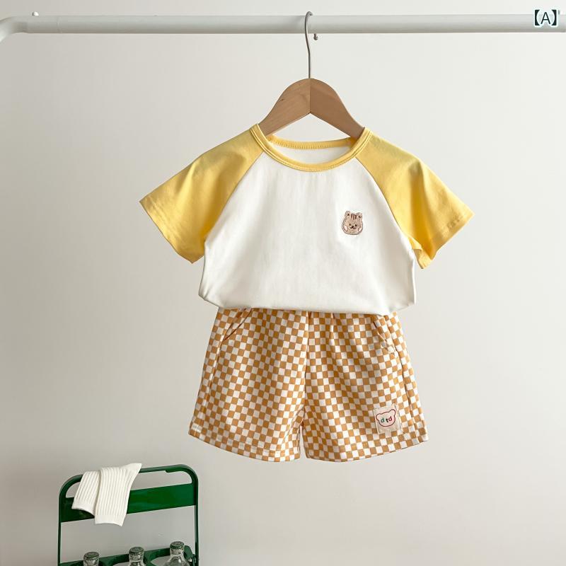 子供服 半袖 短パン 2点 セットアップ 春夏 ベビー服 幼児 上下セット かわいい ア...