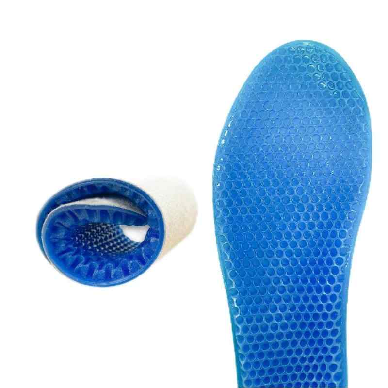 インソール ジェルクッション ハニカムゲル 衝撃吸収 通気性 左右セット ゲルクッション 柔軟素材 スポーツ 土踏まず かかと 低反発インソール