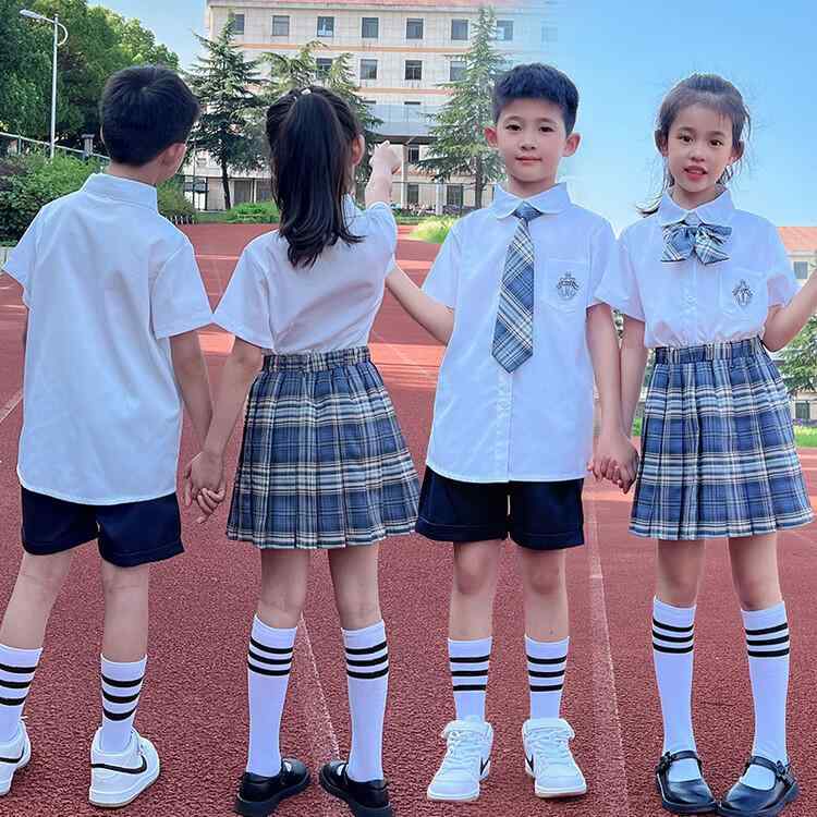 制服 女の子 格子柄 スカート セットアップ 半袖 ブラウス 子供服 フォーマル 発表会 入学式 卒業式