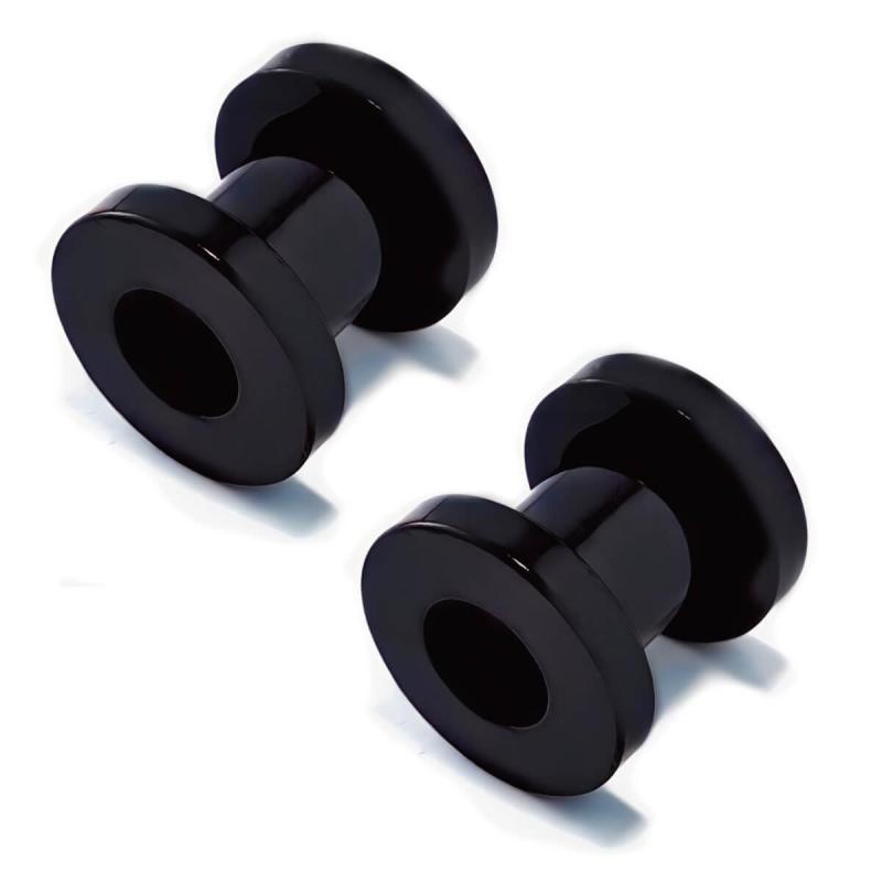 [From da Phactory] フロム ダ ファクトリー トンネル フレッシュトンネル ブラック 2G サージカルステンレス 軟骨ピアス ボディピアス2個