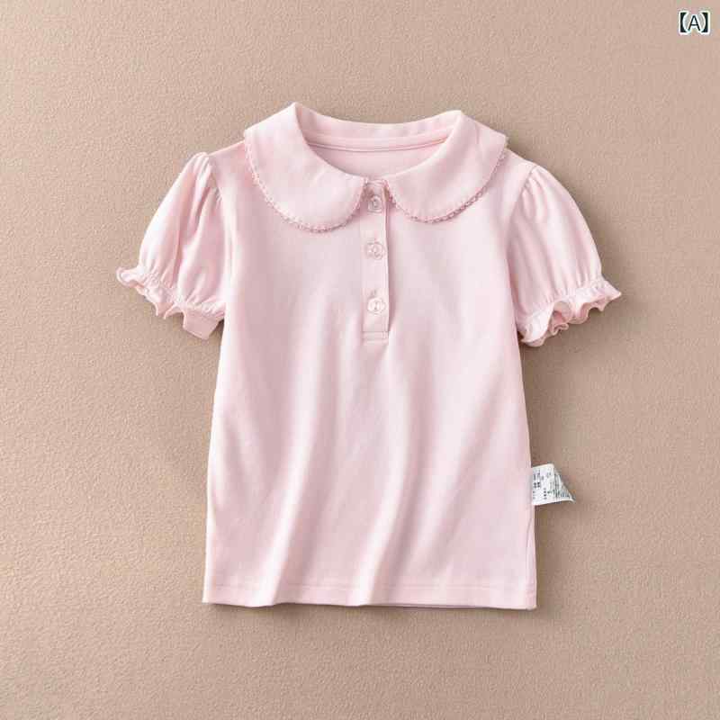 Other - ポロシャツ キッズ 子供服 半袖 Tシャツ ブラウス スクールシャツ 通学着 演出服 フォーマル 無地 綿100% 男女兼用 春夏 秋冬 かわいい おしゃれ 90 100 110 120 130 140 150 160 170
