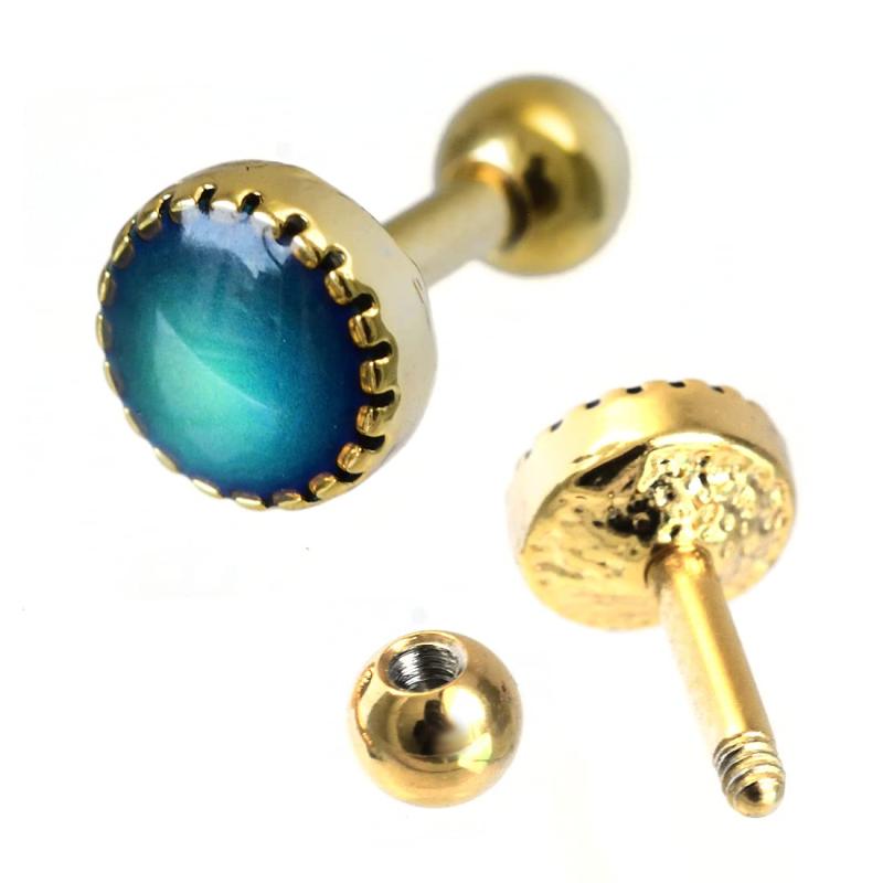 [THREE NINE 999] [スリーナイン] ボディピアス 14g 16g 18g 変化するピアス 軟骨ピアス 耳たぶ 片耳用 TBP062