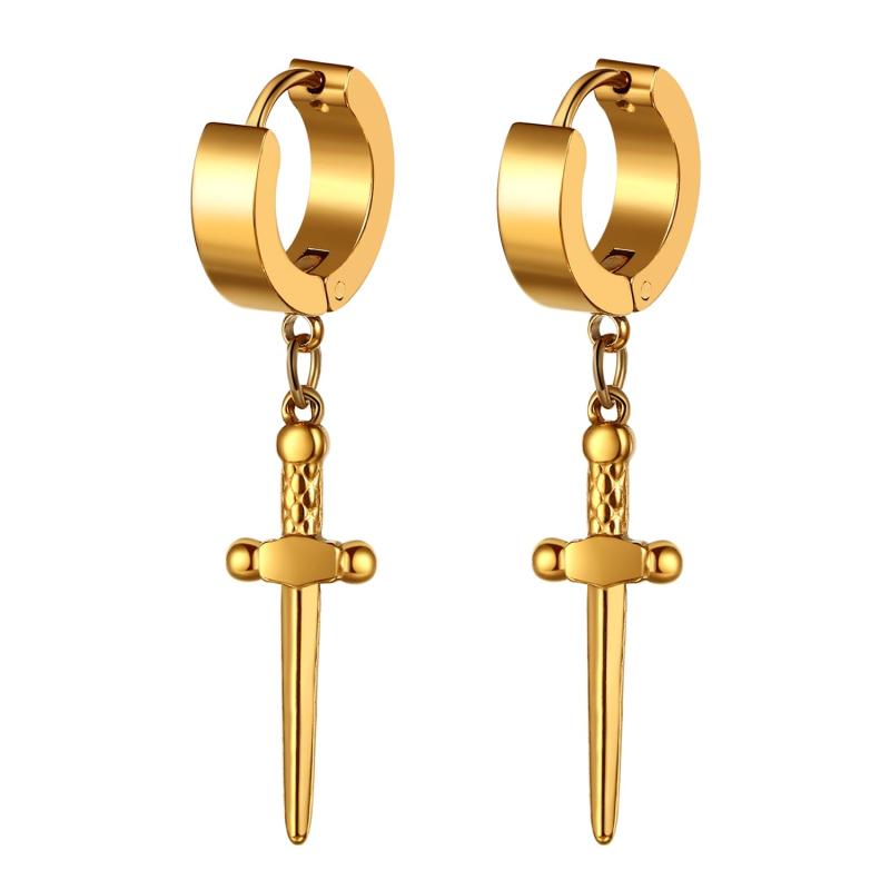 クロス 十字架 フープピアス ピアスリング ステンレス 軟骨ピアス 18g ペアピアス イヤリング ロックパンク ゴシック メンズ レディース ファッション アクセサリー 彼氏彼女プレゼント