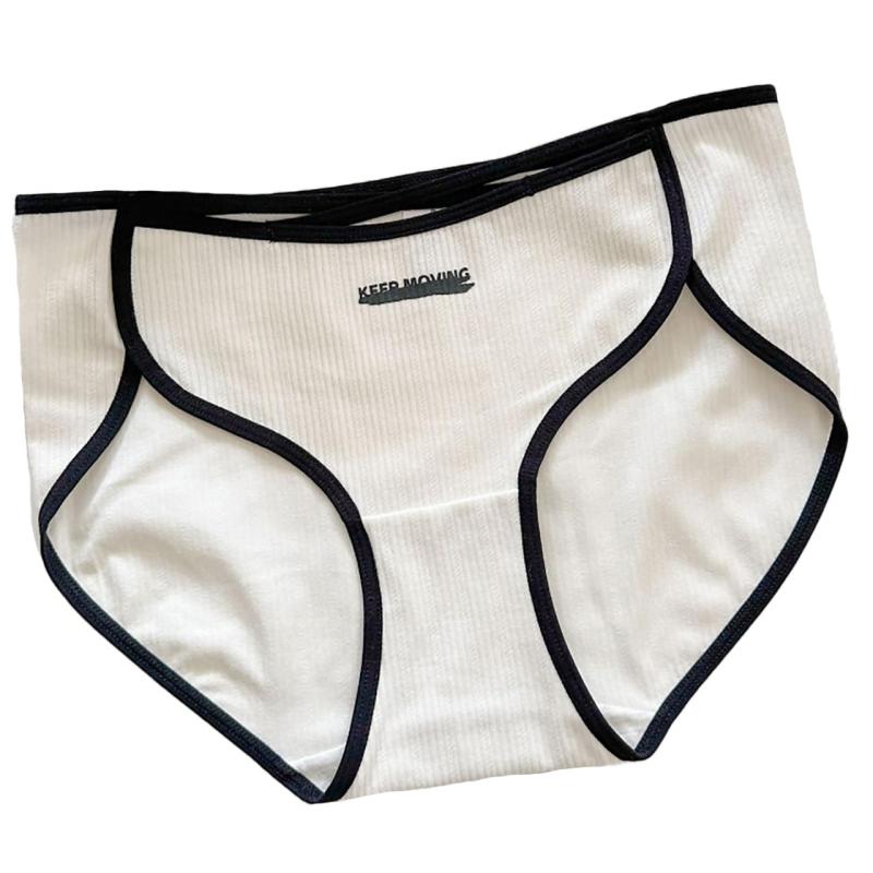 [ホワイトファング] 下着 ショーツ パンツ コットン ミッドウエスト クロッチ フルカバー 通気性 レディース TZ196