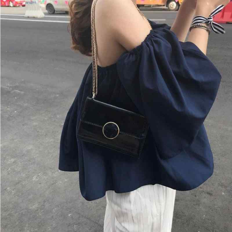 シャツ レディース 夏 7分袖 一字襟 接触冷感 ゆったり 体型カバー 紺色 通勤 オフィス カジュアル